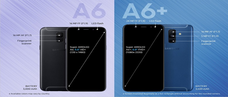 samsung galaxy a6 a6 plus comparison didongviet