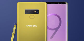 samsung galaxy note 9 se co mau vang