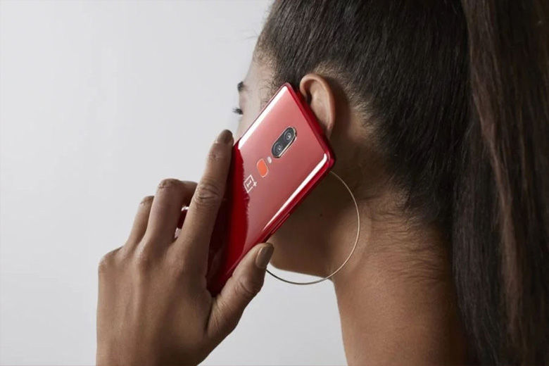 oneplus 6 amber red