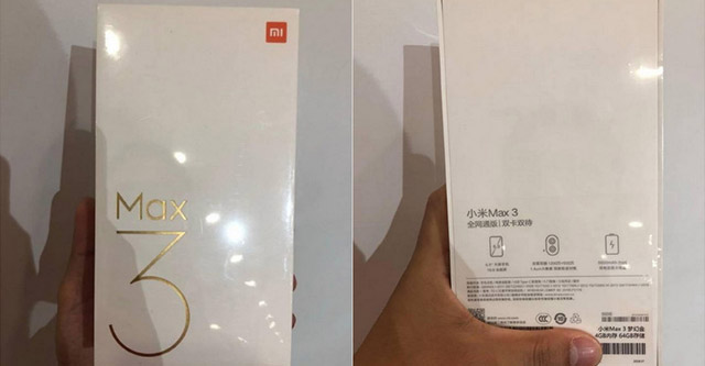 Xiaomi Mi Max 3 xuất hiện hình ảnh vỏ hộp bao gồm thông số kỹ thuật
