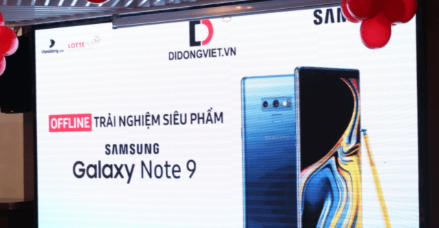 Di Động Việt tặng 6 voucher 5 triệu tại sự kiện offline Galaxy Note 9