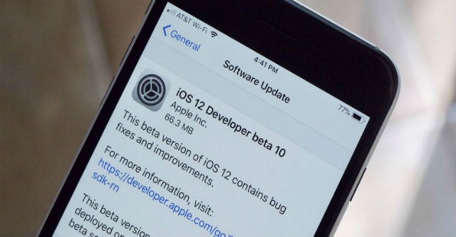 Phát hành iOS 12 beta 10 tiếp tục khắc phục lỗi từ các bản trước