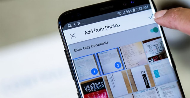Biến Galaxy Note 9 thành máy quét PDF di động với Adobe Scan