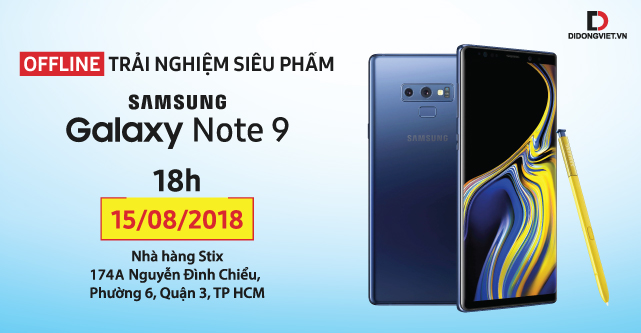 Techoffline Galaxy Note 9 với Di Động Việt có gì hấp dẫn?
