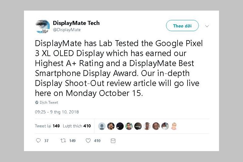 Màn hình Google Pixel 3 XL có kích thước lớn hơn so với các phiên bản trước đó, cho phép bạn thưởng thức những bức ảnh hay video với độ sắc nét hoàn hảo. Tất cả các điều khiển đều được định vị tối ưu hóa để bạn có thể sử dụng điện thoại dễ dàng hơn. Với Pixel 3 XL, bạn sẽ có một trải nghiệm điện thoại hoàn toàn mới.