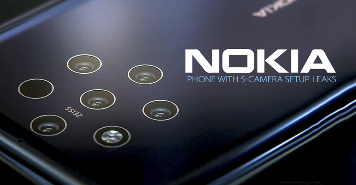 Bất ngờ Nokia 9 PureView lộ ảnh thực tế trên tay với 5 camera chính