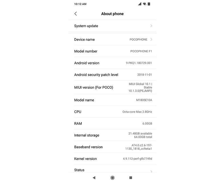 Pocophone F1 cập nhật bản Android 9 Pie chính thức