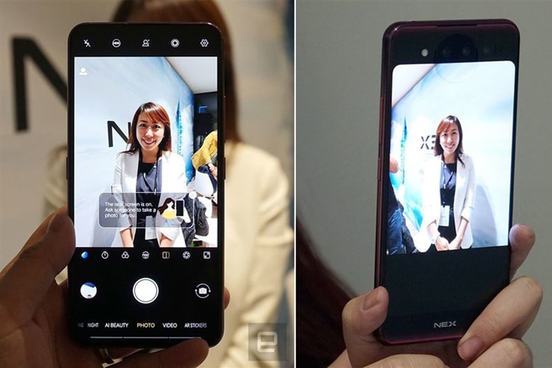 Camera Vivo Nex Dual Display có cảm biến AI