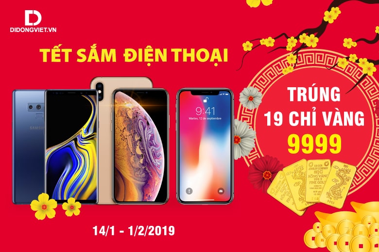 Mua điện thoại trúng vàng 9999 tại Di Động Việt