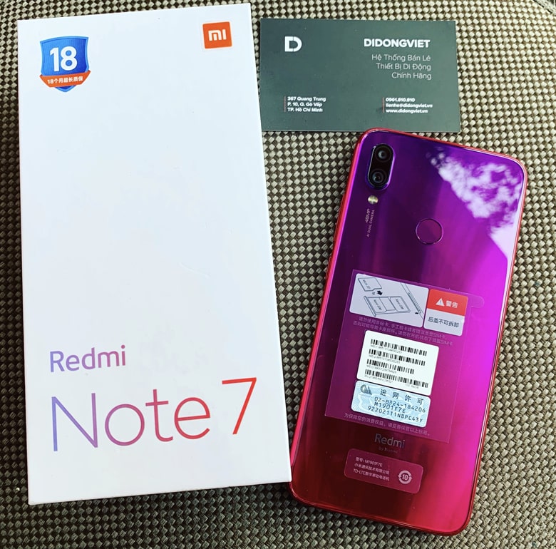 Màn hình Redmi Note 7 có kích thước lớn