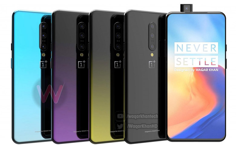 ảnh render của oneplus 7