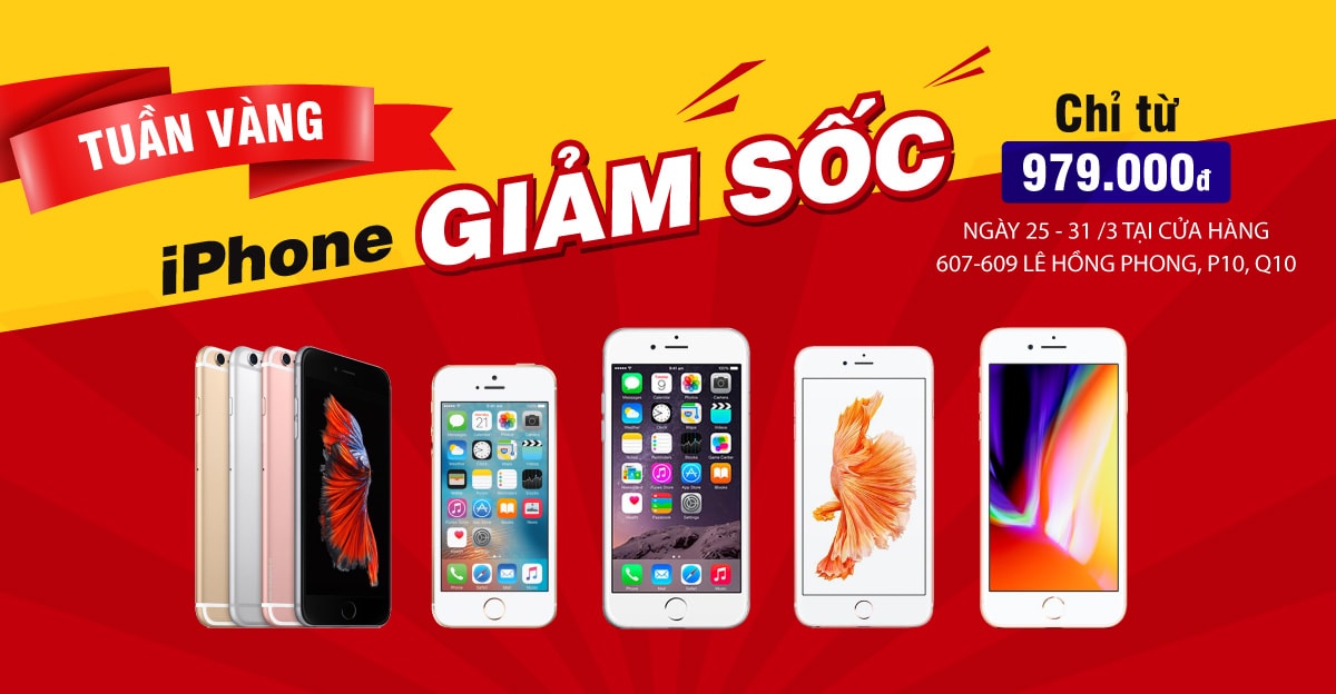 Tuần vàng giảm SỐC – iPhone chỉ từ 979k tại Di Động Việt