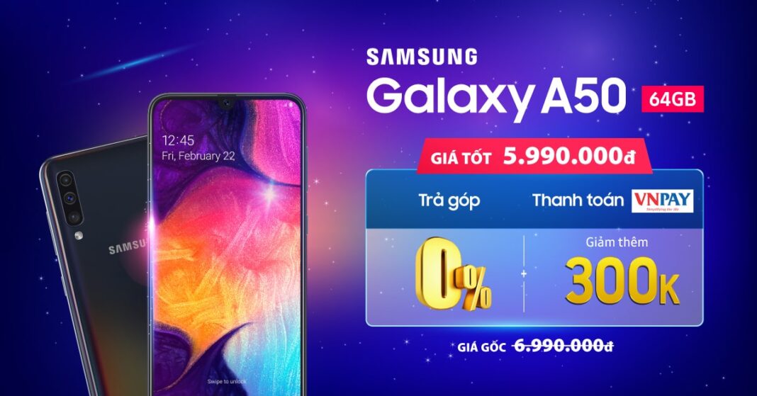 galaxy a50 giảm 1,3 triệu