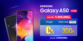 galaxy a50 giảm 1,3 triệu