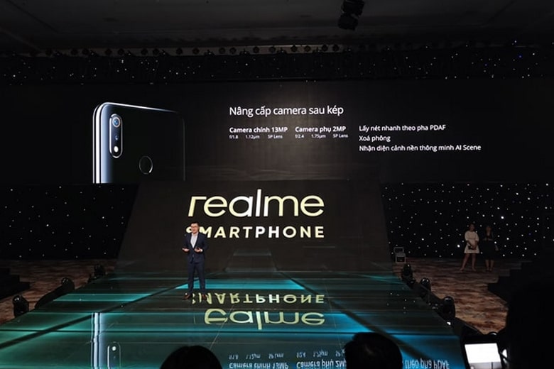 Realme 3 trang bị camera tích hợp công nghệ AI