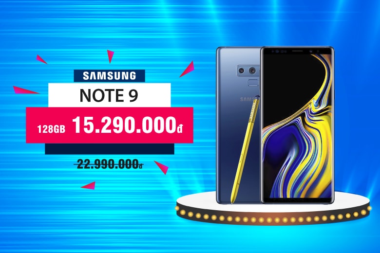 Galaxy Note 9 giá sốc cuối tuần