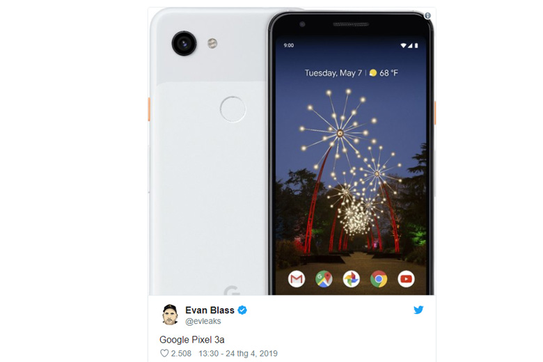 Lộ diện thêm hình ảnh google pixel 3a