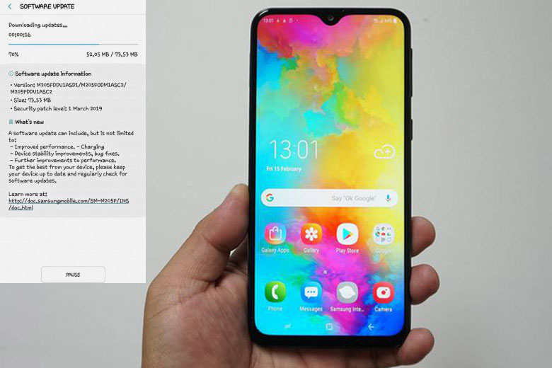 Bản cập nhật Galaxy M20 ổn định hiệu năng của máy