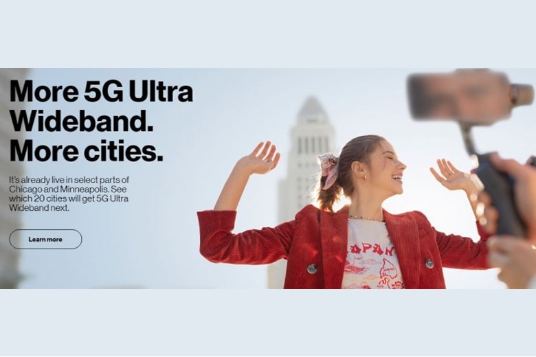 Verizon mở rộng mạng 5G ra 20 thành phố
