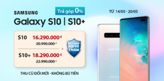 Samsung Galaxy S10/S10+ giảm 4.7 triệu đồng tại Di Động Việt