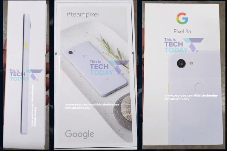 Hình ảnh nguyên hộp Google Pixel 3a