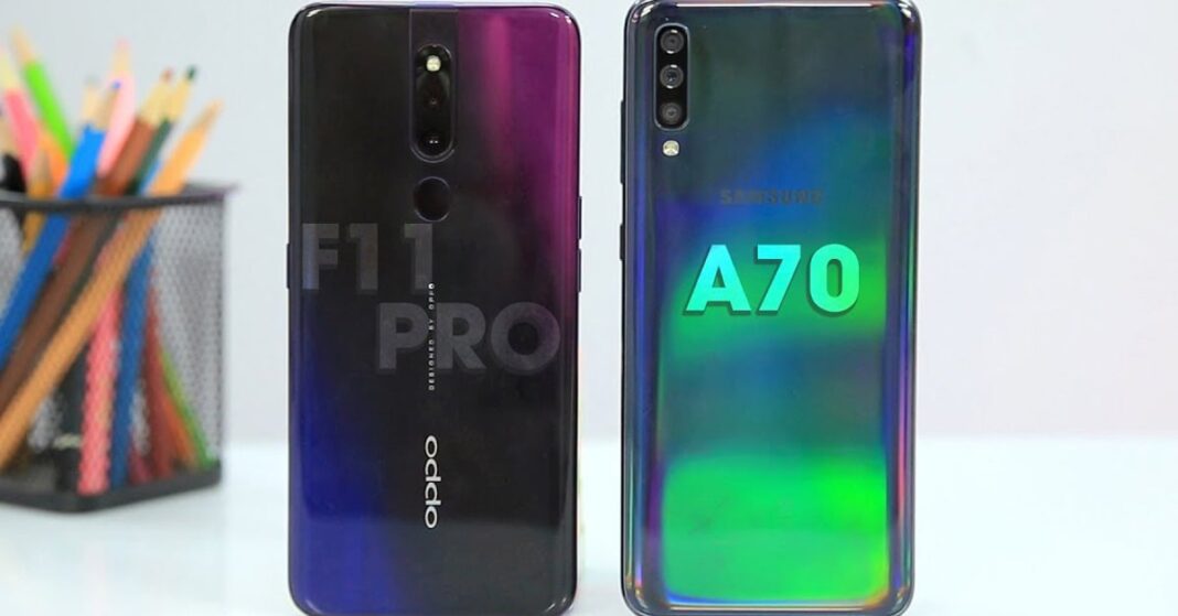 Oppo F11 và Galaxy A70 giảm giá mạnh