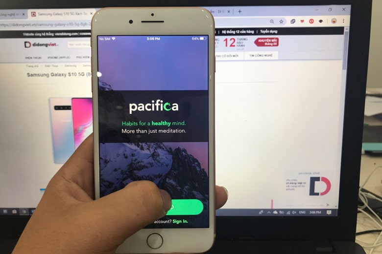 Pacifica là một ứng dụng giảm căng thẳng trên iPhone