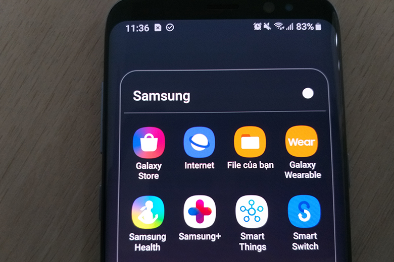những app nhà sản xuất trên Samsung Experience