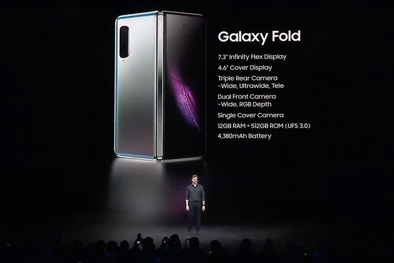 Samsung trang bị cho Galaxy Fold pin dung lượng lớn