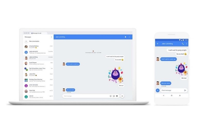 Android Messages trên Web