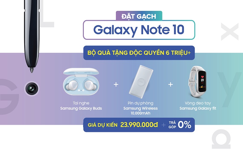 đặt trước galaxy note 10