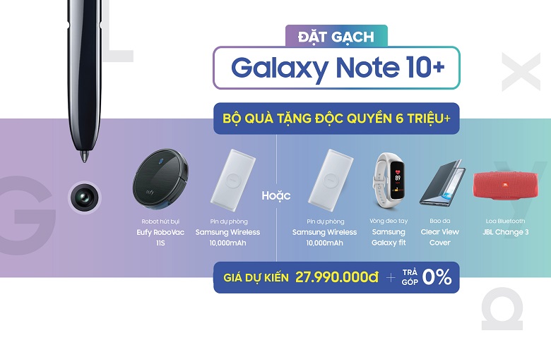 đặt trước galaxy note 10 plus