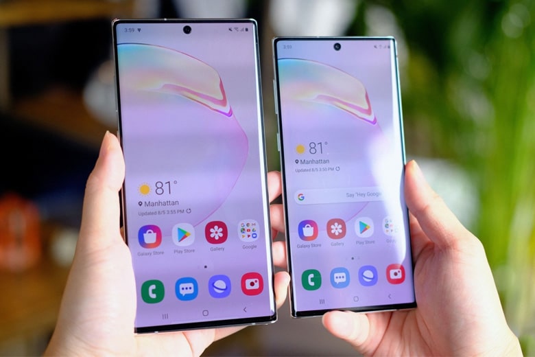 galaxy note 10 và galaxy note 10 plus