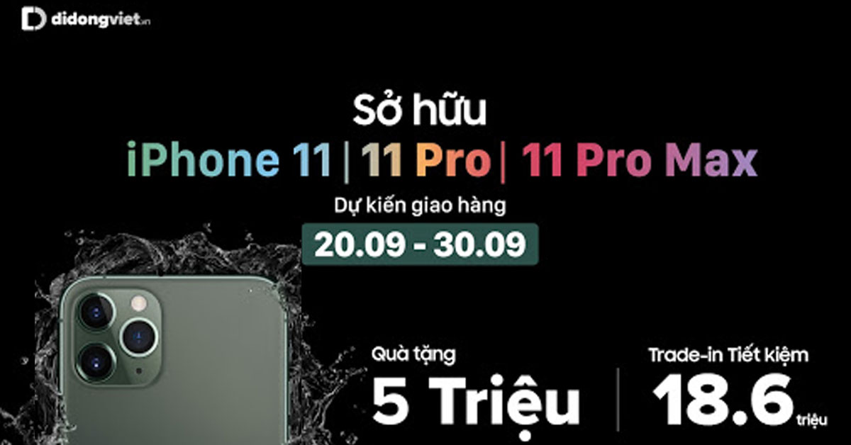 Trade In lên đời iPhone 11, 11 Pro, Pro Max tại Di Động Việt khác của Apple như thế nào?