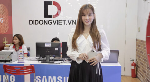 Ca sĩ Thu Thuỷ Trade – In lên đời iPhone 11 Pro Max tại Di Động Việt Nữ ca sĩ Thu Thuỷ lên đời iPhone 11 Pro Max Di Động Việt