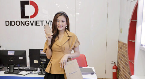 Á hậu Diễm Trang tin tưởng chọn mua iPhone 11 Pro Max tại Di Động Việt á hậu Diễm Trang