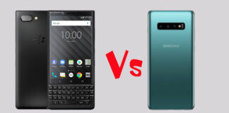 so sánh galaxy s10 với blackberry key2