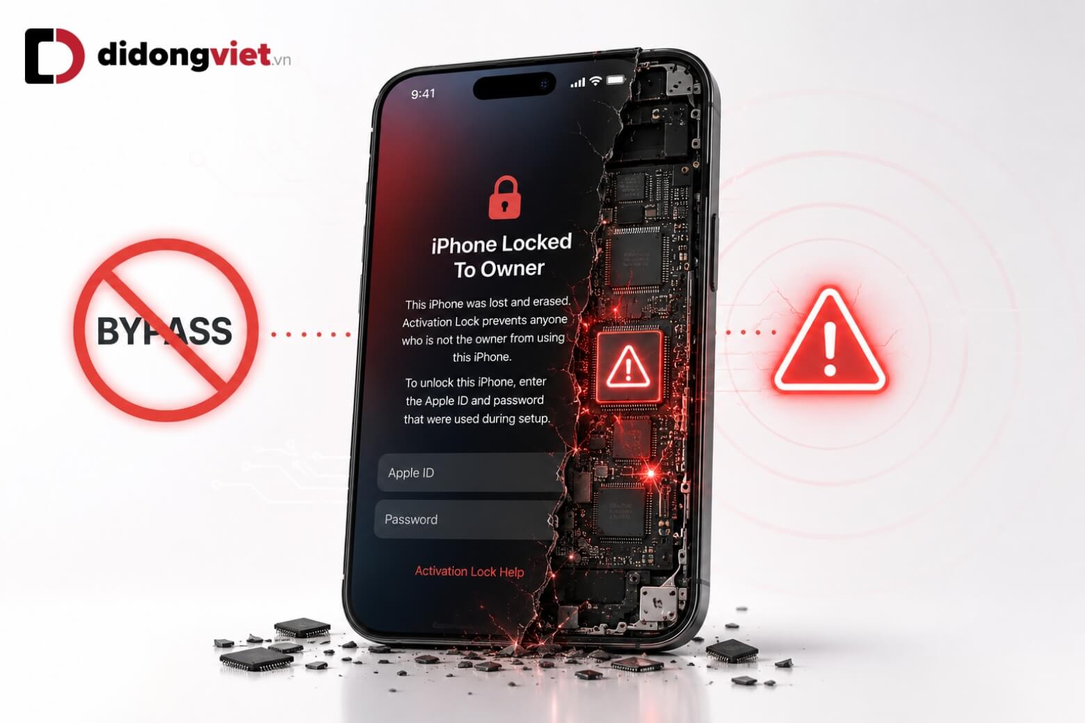 Hướng dẫn mở iPhone bị khóa iCloud từ xa an toàn, dễ thực hiện 9 iPhone bị khóa iCloud từ xa hỏng do bypass