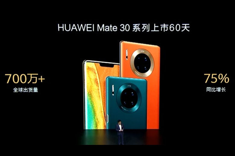 Huawei Mate 30 series đã bán ra hơn 7 triệu chiếc trong 2 tháng trên toàn cầu