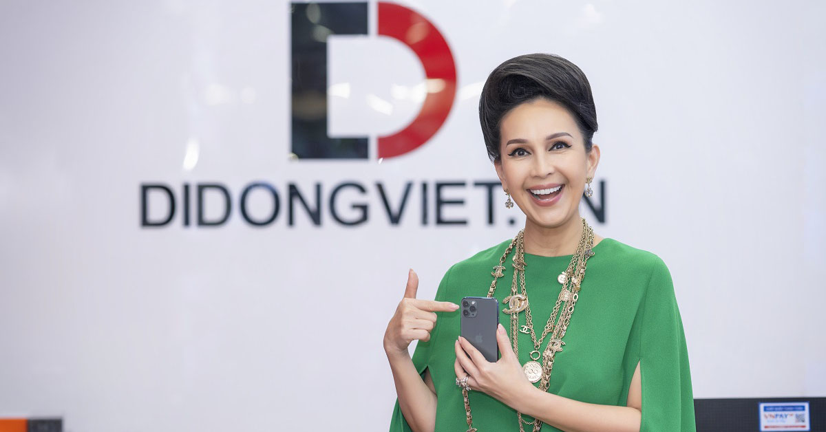 Diễn viên Diễm My tin tưởng lên đời iPhone 11 Pro Max tại Di Động Việt