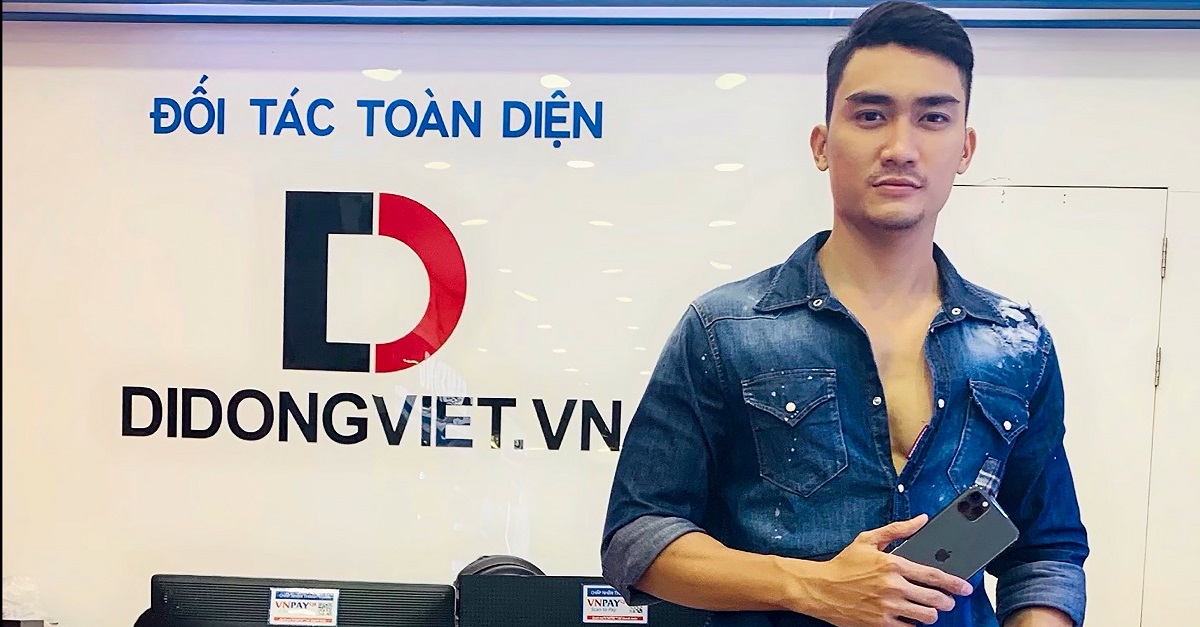 Người mẫu Lương Gia Huy Trade-In thu cũ lên đời iPhone 11 Pro Max tại Di Động Việt