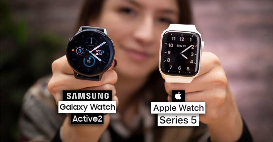 So sánh: Apple Watch Series 5 vs Samsung Galaxy Watch Active 2