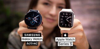 So sánh: Apple Watch Series 5 vs Samsung Galaxy Watch Active 2