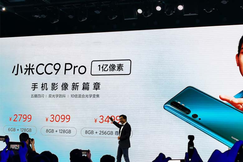 Xiaomi Mi CC9 Pro ra mắt với màn hình cong và camera penta 108MP, giá hấp dẫn