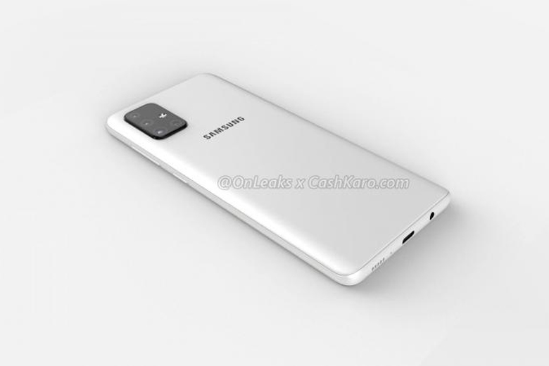  Galaxy A71 sỡ hữu màn hình đục lỗ và cách bố trí giống hệt như chiếc Galaxy Note 10
