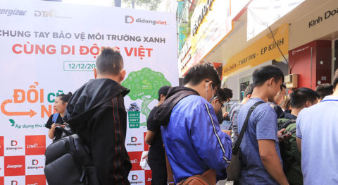 Thu phụ kiện cũ, đổi sạc dự phòng Energizer để bảo vệ môi trường cùng Di Động Việt