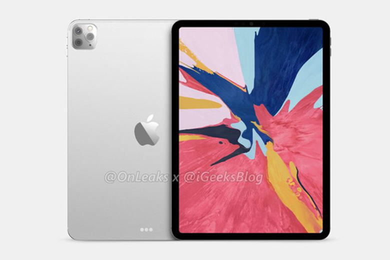 iPad Pro 2020 lộ ảnh render với cụm 3 camera như iPhone 11 Pro