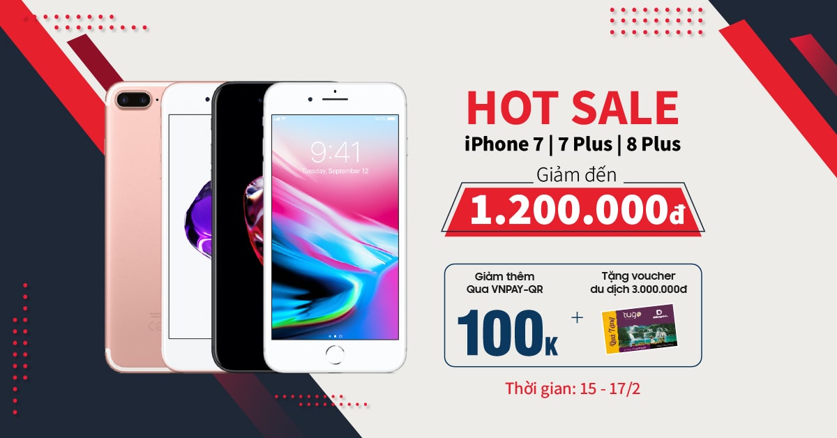 Cuối tuần này, Di Động Việt giảm đến 1,2 triệu cho khách hàng sắm iPhone