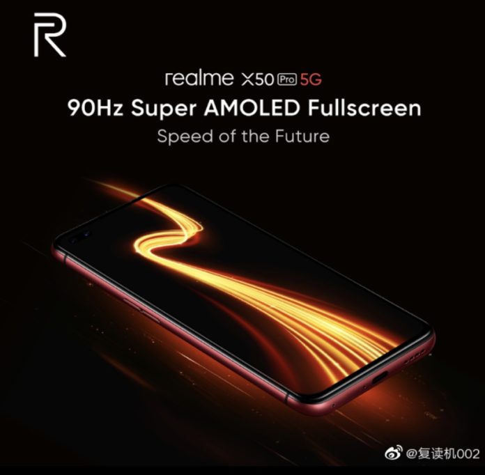 Realme X50 Pro sẽ ra mắt với màn hình Super AMOLED 90Hz, hỗ trợ sạc nhanh 65W