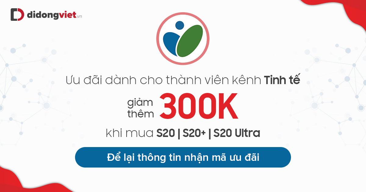 Mã giảm giá đặc biệt tại Di Động Việt, dành riêng cho thành viên đến từ kênh Tinh Tế